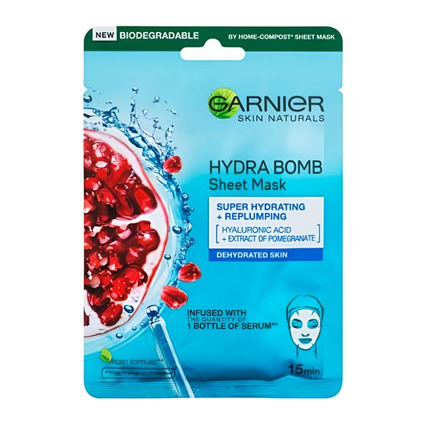 Garnier Skin Naturals Hydratační a vyplňující textilní maska s výtažkem z granátového jablka