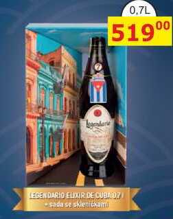 Legendario 0,7L sada se skleničkami