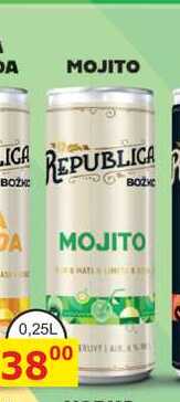 REPUBLICA MOJITO 0,25l míchaný nápoj