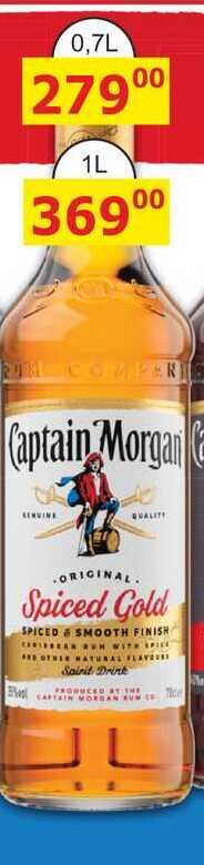 Captain Morgan Original Spiced Gold 1L
