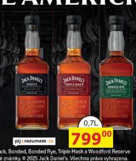 Jack Daniel's Bonded Rye 0,7l 50%