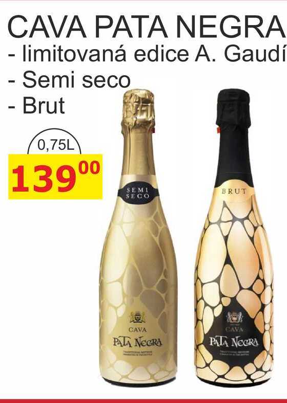 CAVA PATA NEGRA - limitovaná edice 0,75L