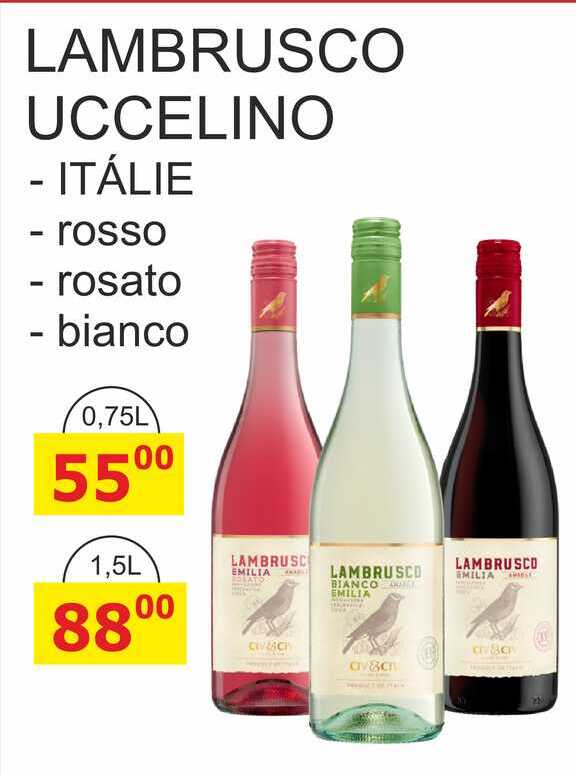 LAMBRUSCO UCCELINO - ITÁLIE - rosso 0,75L