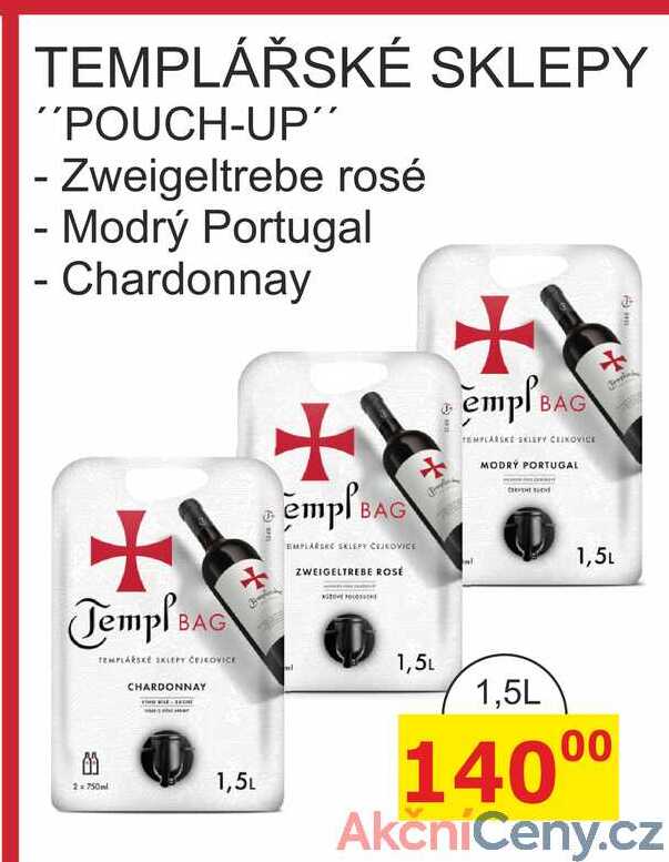 TEMPLÁŘSKÉ SKLEPY "POUCH-UP" 1,5l
