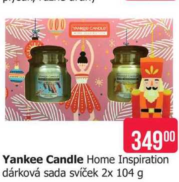Yankee Candle Home Inspiration dárková sada svíček 2x 104 g 
