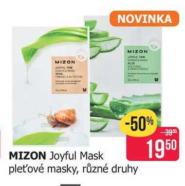 MIZON Joyful Mask pleťové masky, různé druhy 