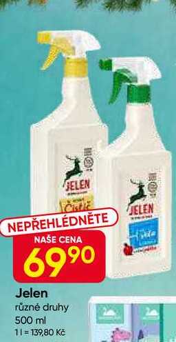 Jelen různé druhy 500 ml 