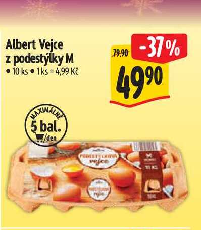 Albert Vejce z podestýlky M  10 ks 