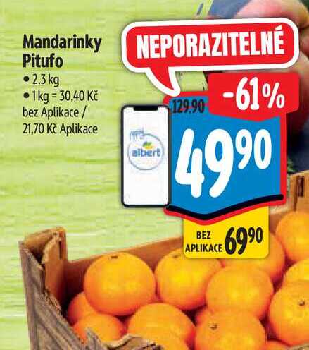 Mandarinky Pitufo  2,3 kg  