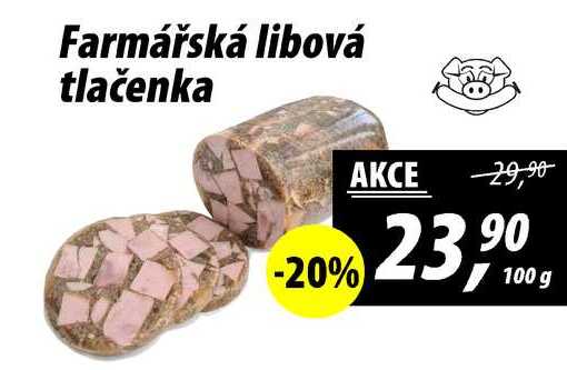 Farmářská libová tlačenka, 100 g 