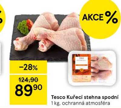 Tesco Kuřecí stehna spodní, 1 kg 