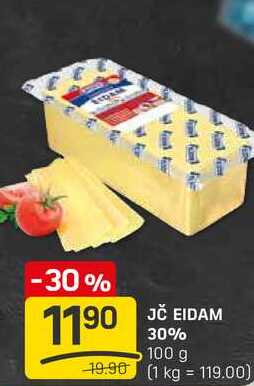 JČ EIDAM 30% 100 g