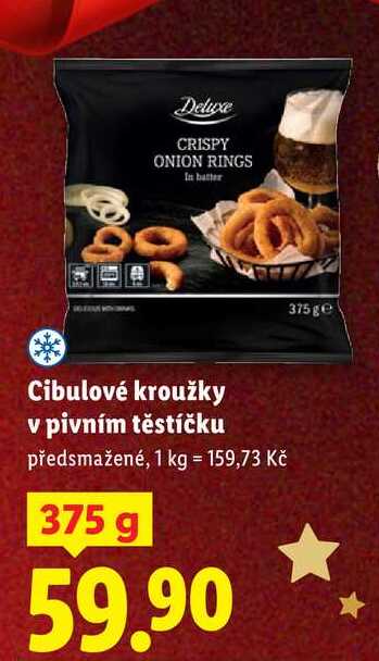 Cibulové kroužky v pivním těstíčku, 375 g