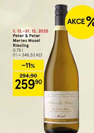 Peter & Peter Mertes Mosel Riesling, 0,75 l