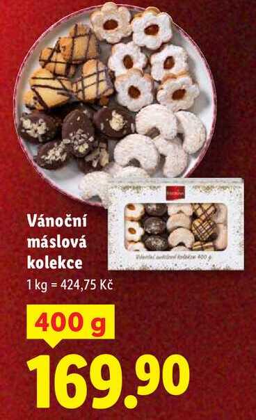 Vánoční máslová kolekce, 400 g