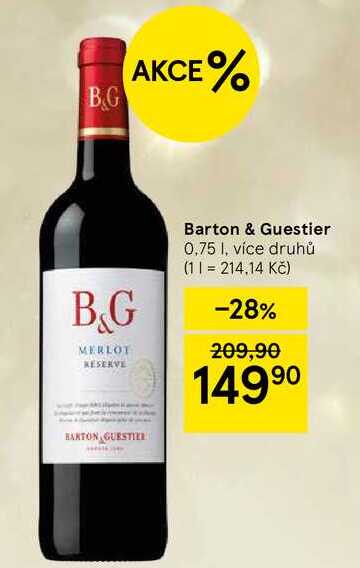 Barton & Guestier, 0,75 l, více druhů