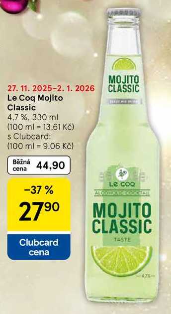 Le Coq Mojito Classic 4.7%, 330 ml