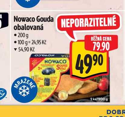 Nowaco Gouda obalovaná 200 g