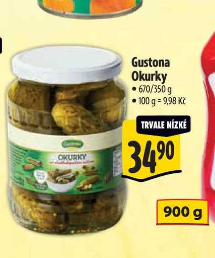  Gustona Okurky 670/350 g  