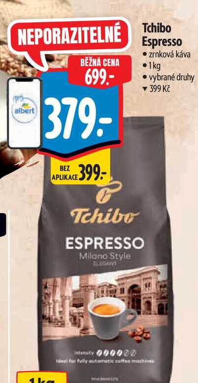   Tchibo Espresso - zrnková káva 1kg  