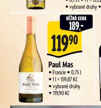   Paul Mas Francie  0,75 l