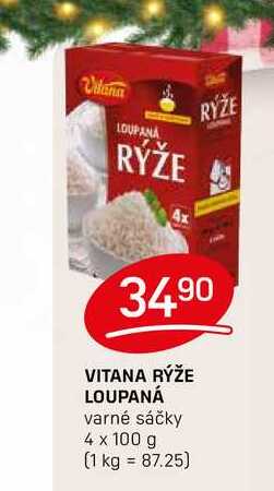 VITANA RÝŽE LOUPANÁ varné sáčky 4 x 100 g