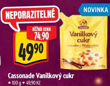 Cassonade Vanilkový cukr, 100 g 