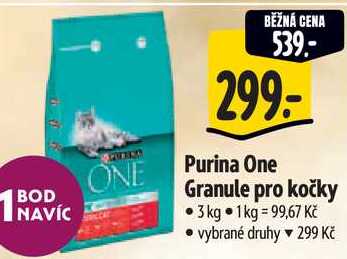 Purina One Granule pro kočky, 3 kg