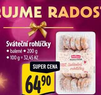 Sváteční rohlíčky, 200 g 