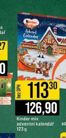 Kinder mix adventní kalendář 123g