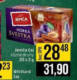 Jemča čaj různé druhy 20 x 2 g