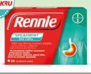 Rennie® Spearmint bez cukru 36 žvýkacích tablet