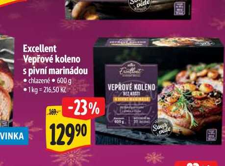   Excellent Vepřové koleno s pivní marinádou 600 g