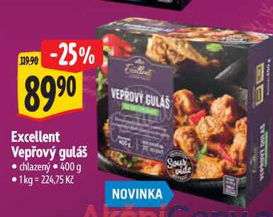  Excellent Vepřový guláš  400 g
