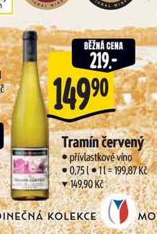   Tramín červený 0,75 l