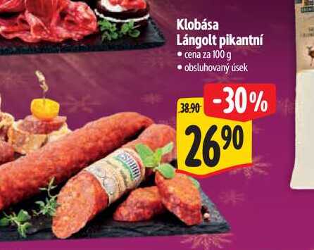 Klobása Lángolt pikantní  100 g