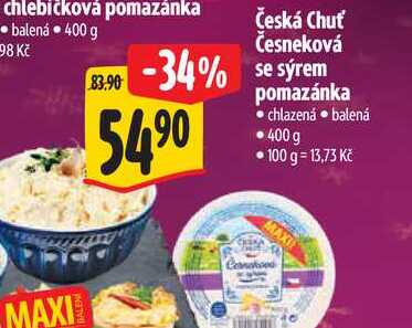   Česká Chuť Česneková se sýrem pomazánka 400 g