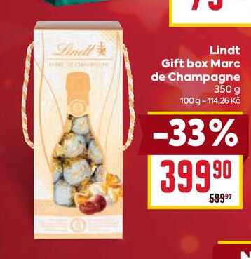 Lindt Gift box Marc de Champagne 350 g 