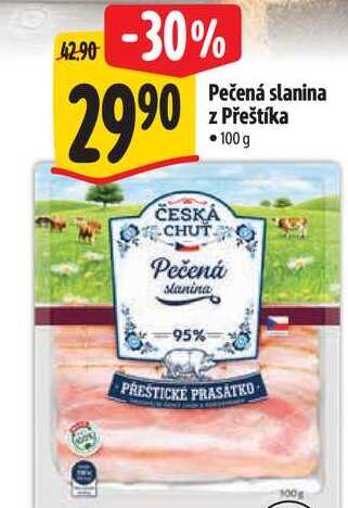 Pečená slanina z Přeštíka, 100 g  