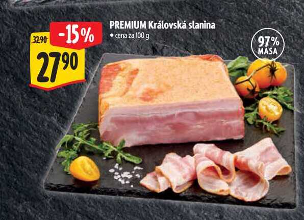 PREMIUM Královská slanina, cena za 100 g