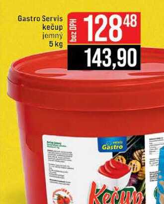 Gastro Servis kečup jemný 5 kg 