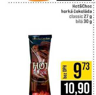 Hot&Choc horká čokoláda classic 27 g bílá 30 g