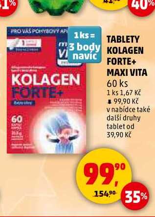 TABLETY KOLAGEN FORTE+ MAXI VITA, 60 ks 