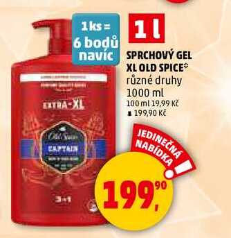 SPRCHOVÝ GEL XL OLD SPICE, 1000 ml 