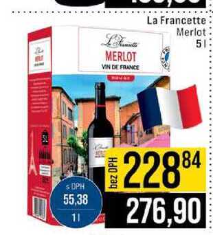 La Francette Merlot 5l