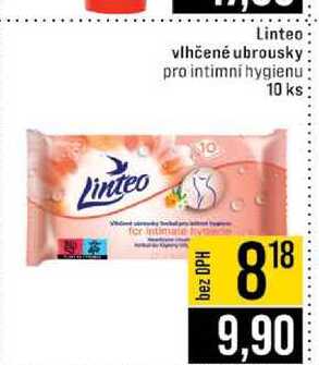 Linteo vlhčené ubrousky pro intimní hygienu 10 ks 