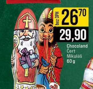 Chocoland Cert Mikuláš 60 g