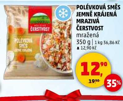 POLÉVKOVÁ SMĚS JEMNĚ KRÁJENÁ MRAZIVÁ ČERSTVOST, 350 g