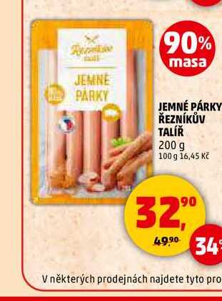 JEMNÉ PÁRKY ŘEZNÍKŮV TALÍŘ, 200 g 