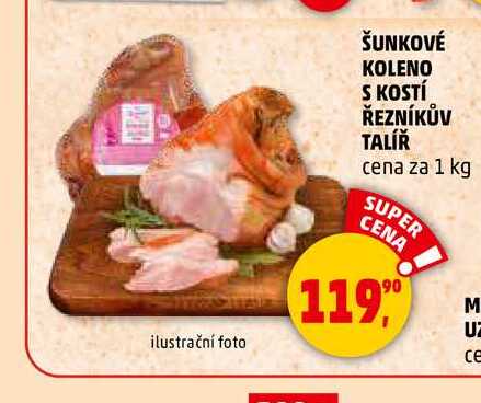 ŠUNKOVÉ KOLENO S KOSTÍ ŘEZNÍKŮV TALÍŘ, 1 kg 